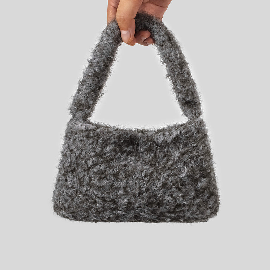 Plüsch-texturierte Handtasche