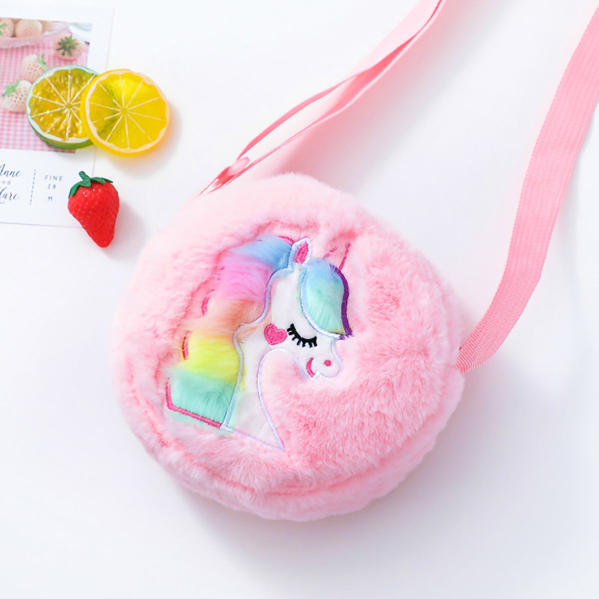 Plüsch Umhängetasche mit Einhorn-Motiv Brehn