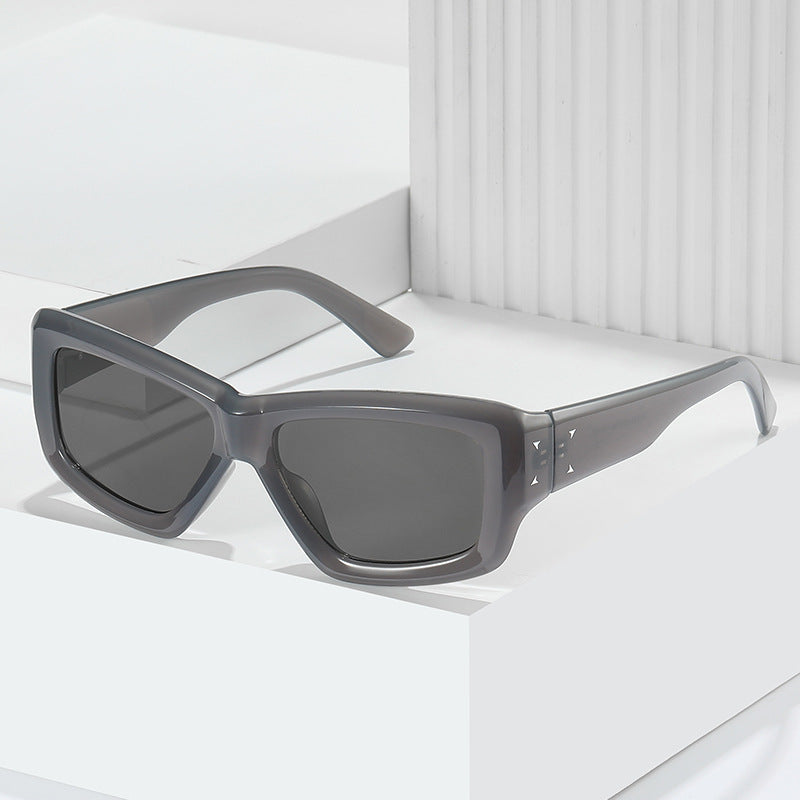 Modische Übergroße Winkelform Sonnenbrille Brehn