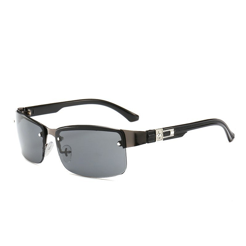 Damen stilvolle quadratische Sonnenbrille mit vergoldeten Akzenten Brehn