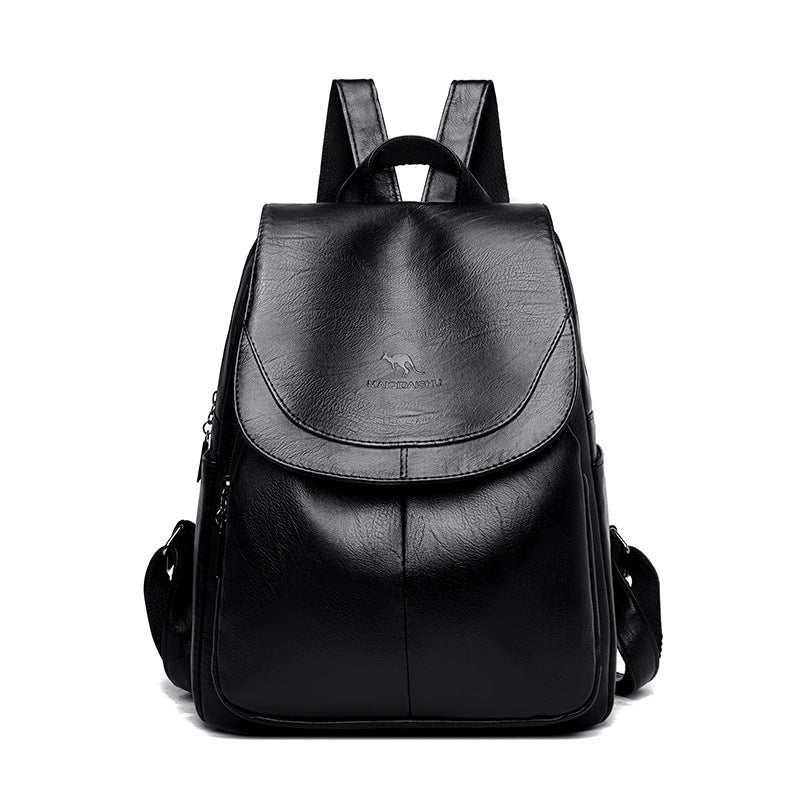 Eleganter Texturiertes Leder Rucksack