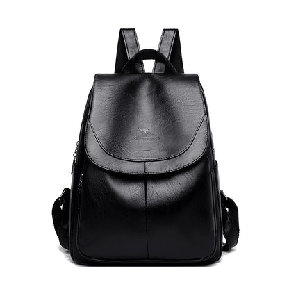 Eleganter Texturiertes Leder Rucksack