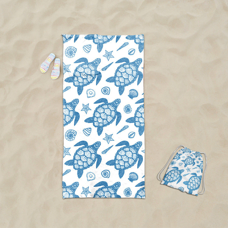 praktisches Strandtuch mit integriertem Tragetaschen-Design Brehn