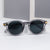 Damen modische Sonnenbrille mit transparentem Rahmen und robusten Gläsern Brehn