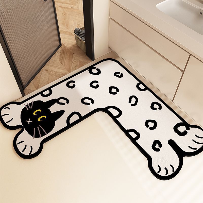 Katze Pfote Form Badmatte