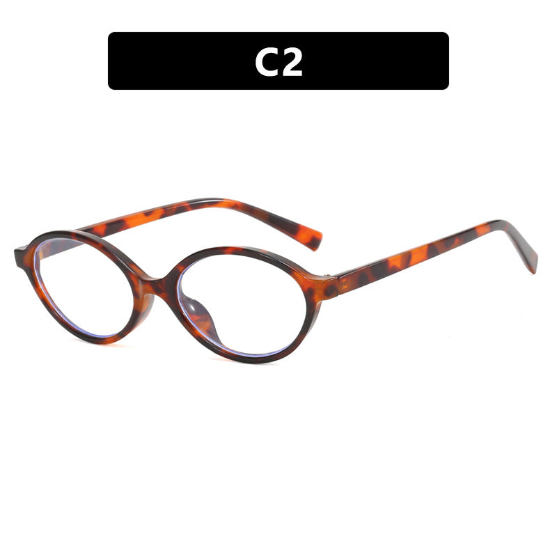 Damen modische ovale Sonnenbrille mit geschwungenem Rahmen und UV-Schutz Brehn