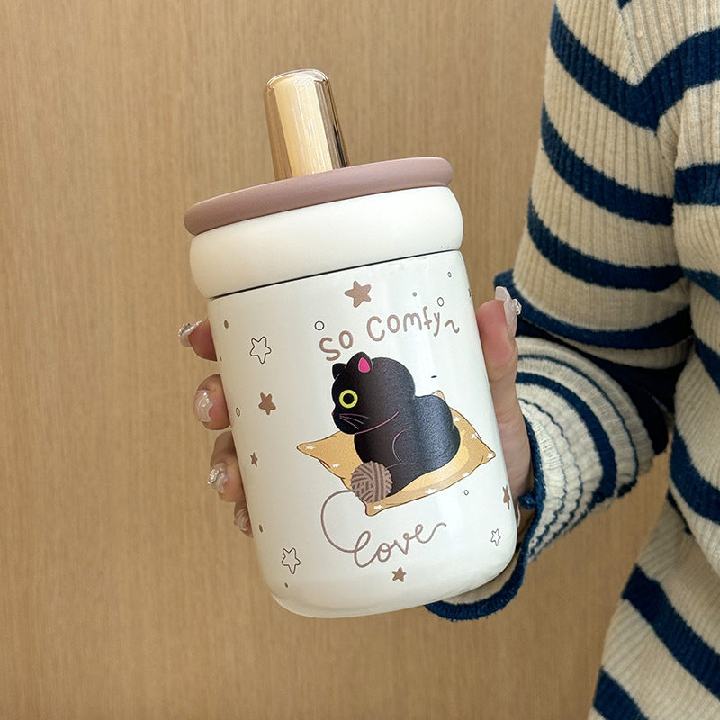 Damen Trinkflasche mit innovativem Silikonverschluss und spielerischem Design Brehn