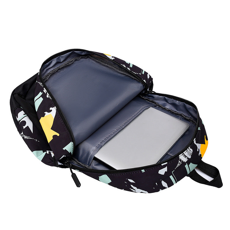 Schulrucksack mit Mehreren Fächern und Passendem Zubehör Brehn