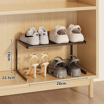 Kompakte Doppel-Schicht Verstellbare Schuhregal Erhöher für Schrank und Kleiderschrank