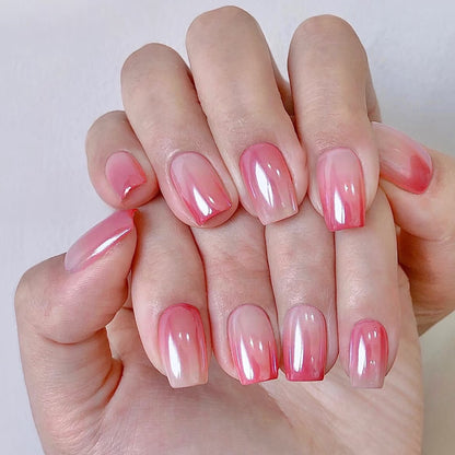 Ombre Glänzendes Press-On Nagel Set Brehn