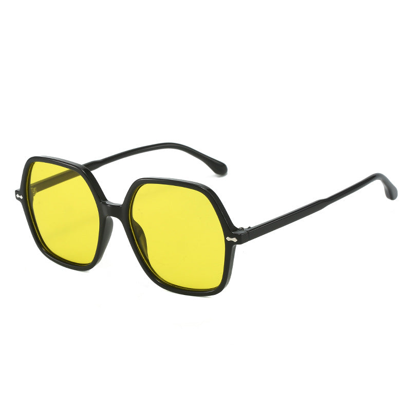 Damen Stylische oversized Sonnenbrille mit einzigartigem Rahmen Brehn