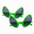 Chic Übergroße Katzenaugen Sonnenbrille Brehn