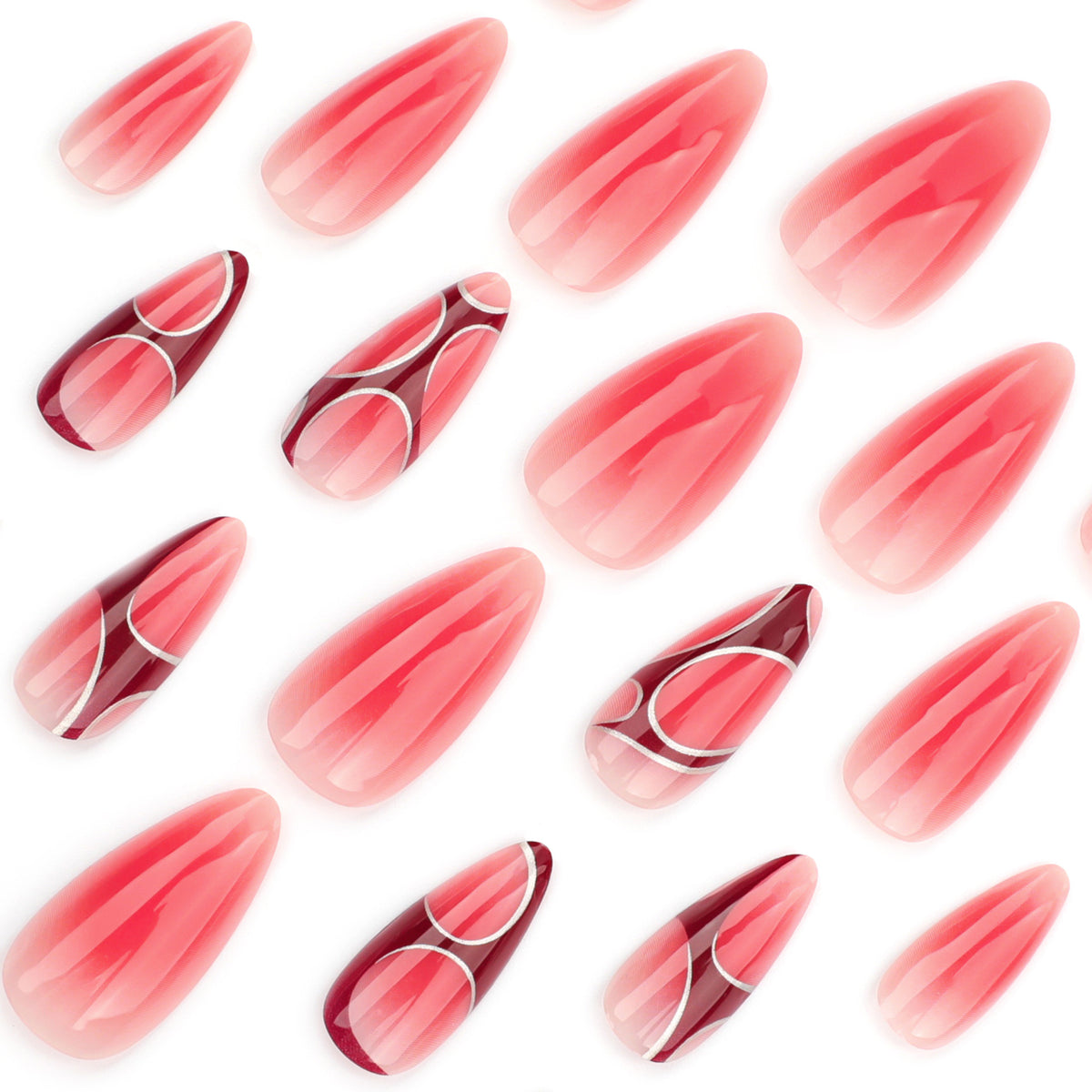 Kunstvolle und elegante Stiletto-Nägel Brehn