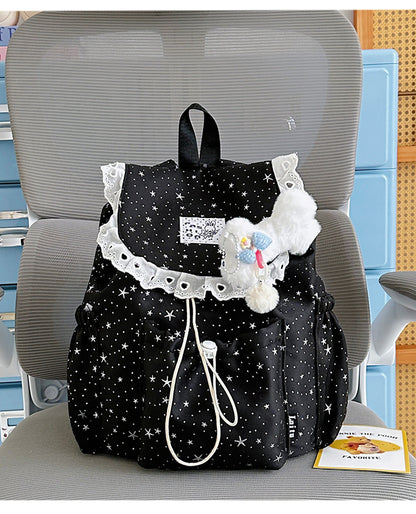 Sternenprint Rüsch-Rucksack Brehn