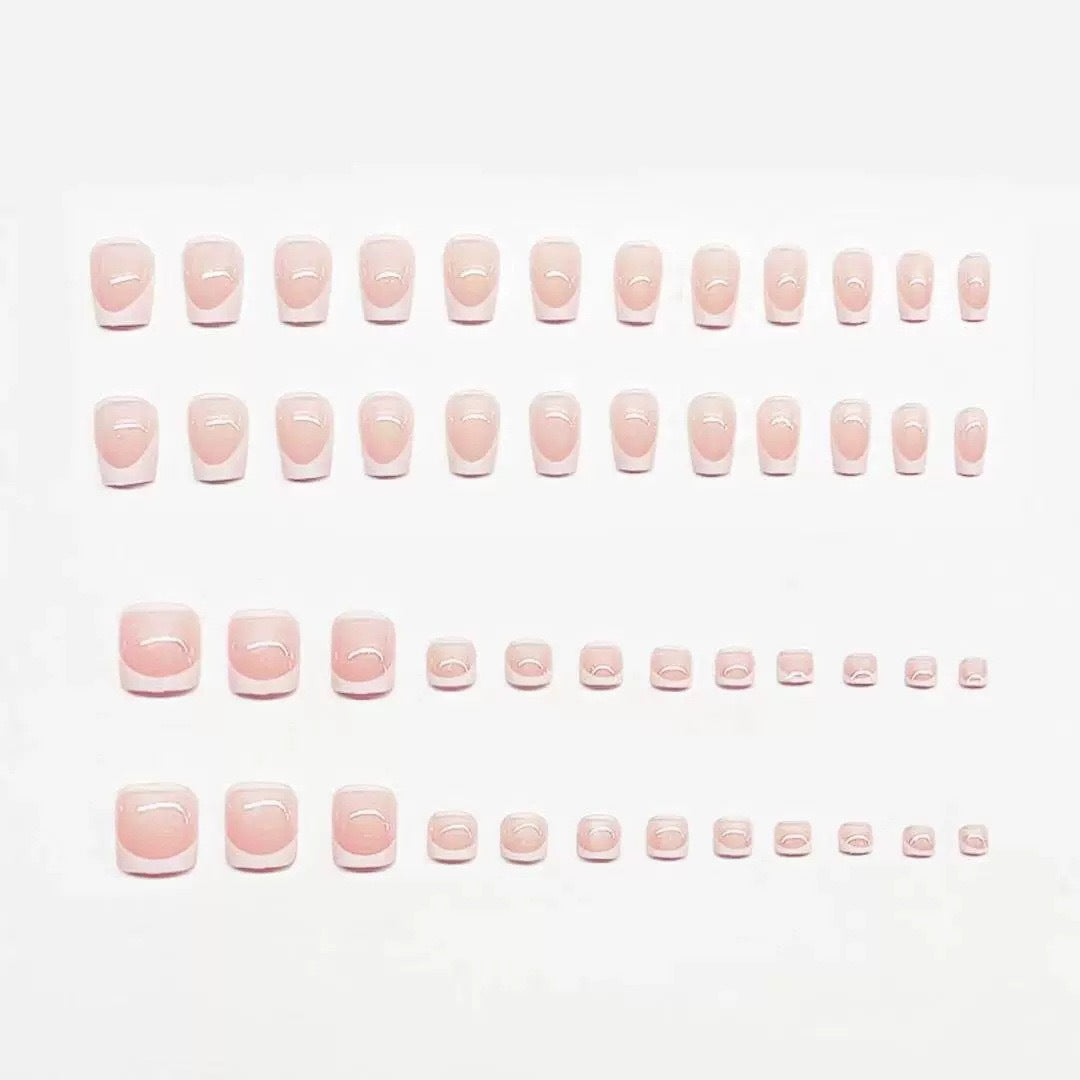French Tip Nagelkunst Set Brehn