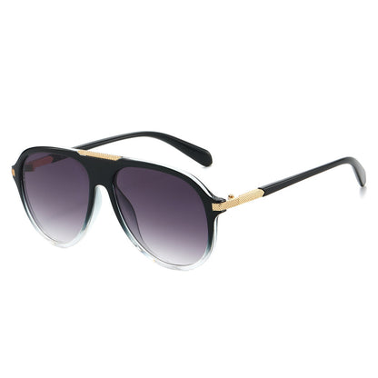 Oversized Aviator Sonnenbrille mit metallischen Akzenten Brehn