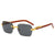 Damen Designer-Sonnenbrille mit kunstvollem Holzrahmen und eleganten Glaselementen Brehn