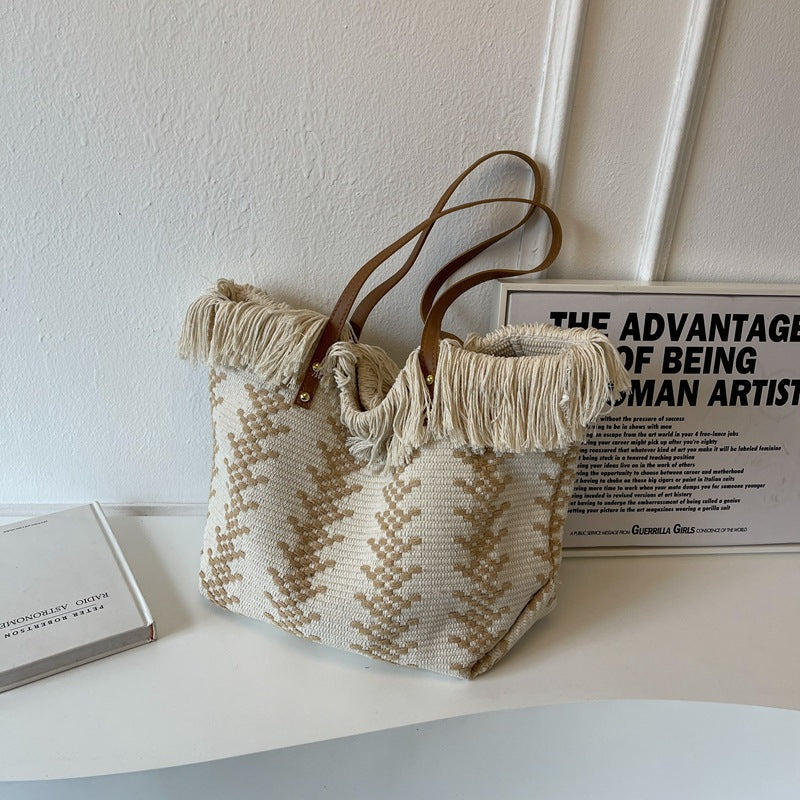 Bohemian handgewebte Tragetasche