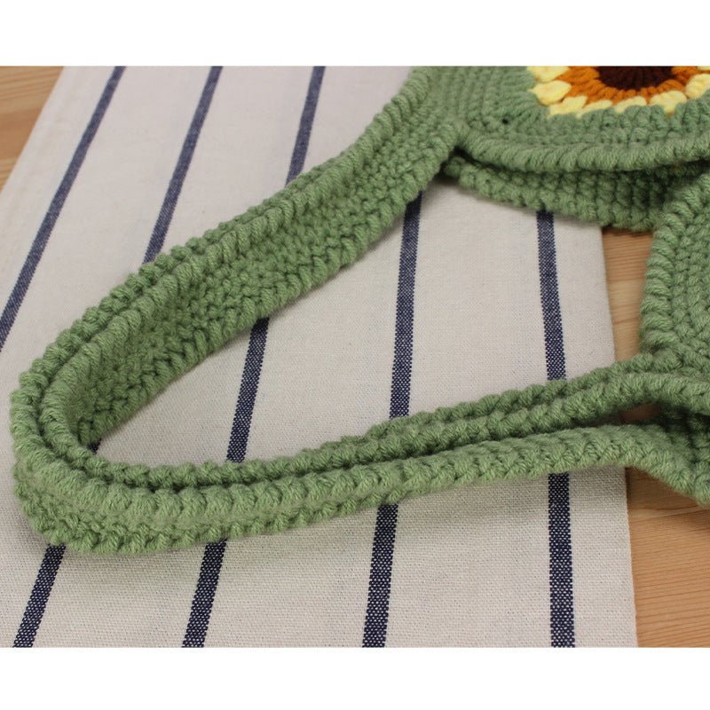 Handtasche mit Floralen Häkelmustern Brehn