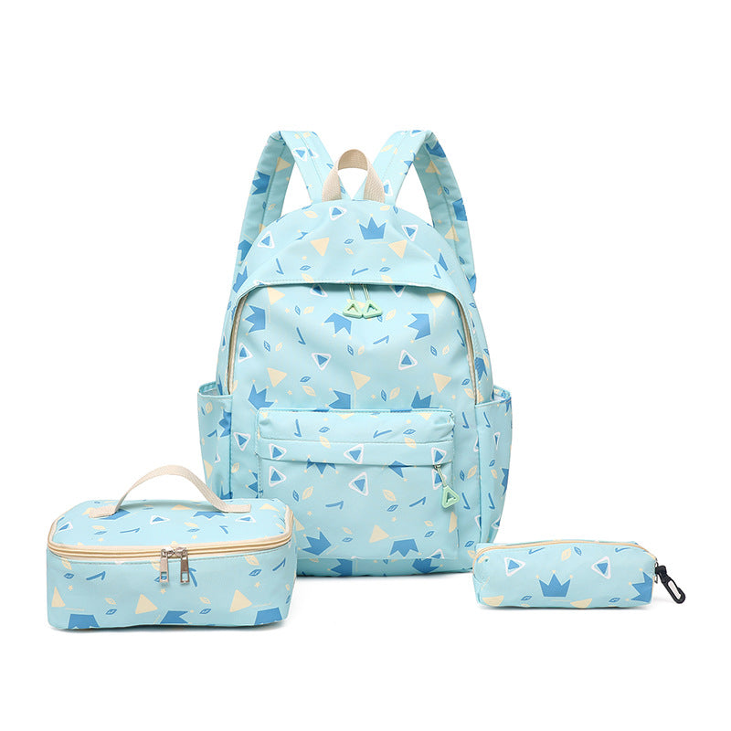 Stylischer Rucksack mit Separatem Lunchbehälter und Federmäppchen Brehn
