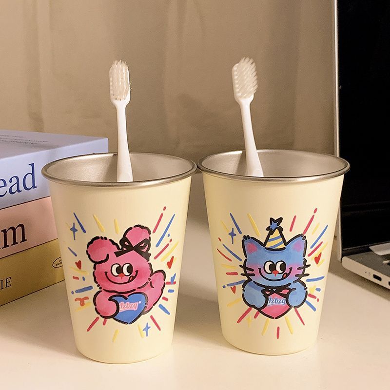 Kreative Trinkglas mit Lustigem Katzenmotiv Brehn