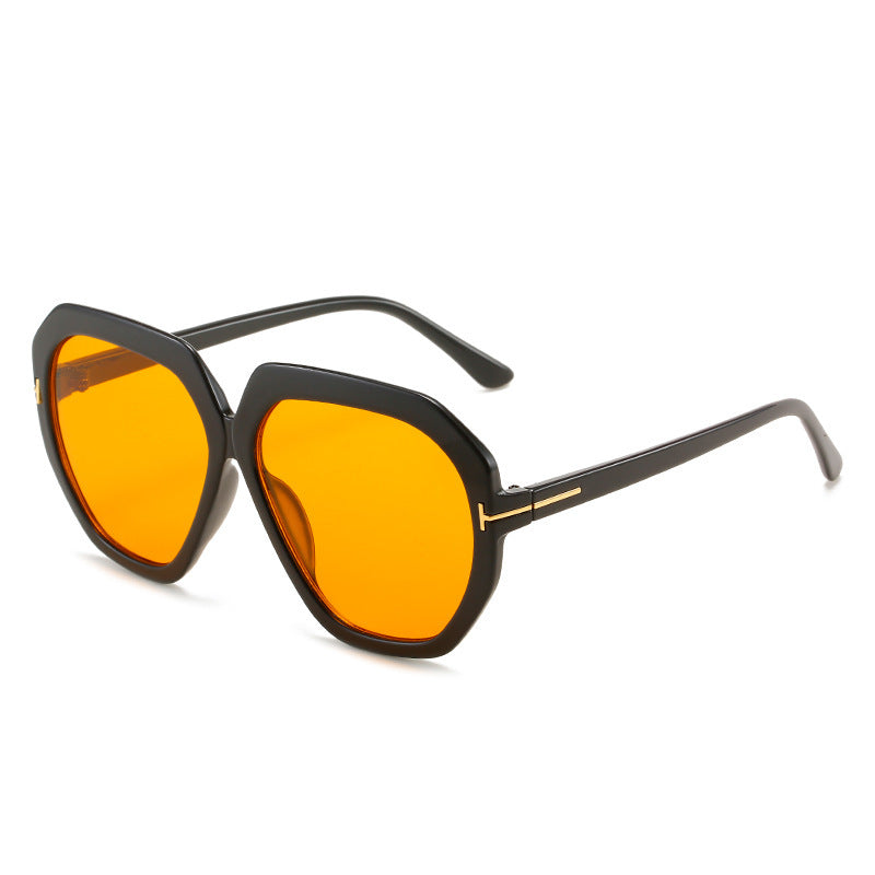 Modebewusste Übergroße Sechseckige Sonnenbrille Brehn