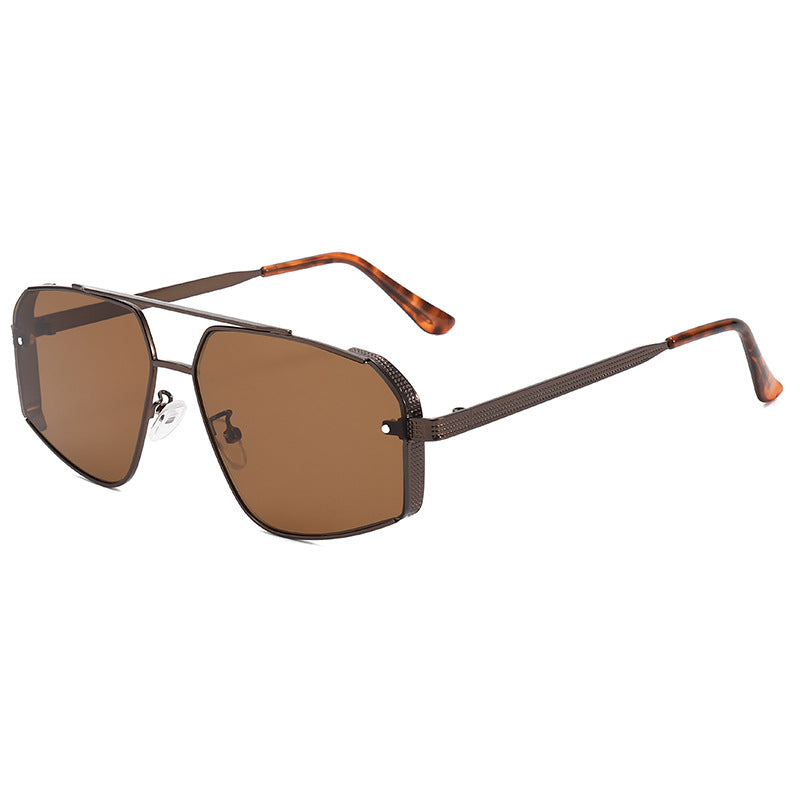Oversized geometrische Rahmen Sonnenbrillen Brehn