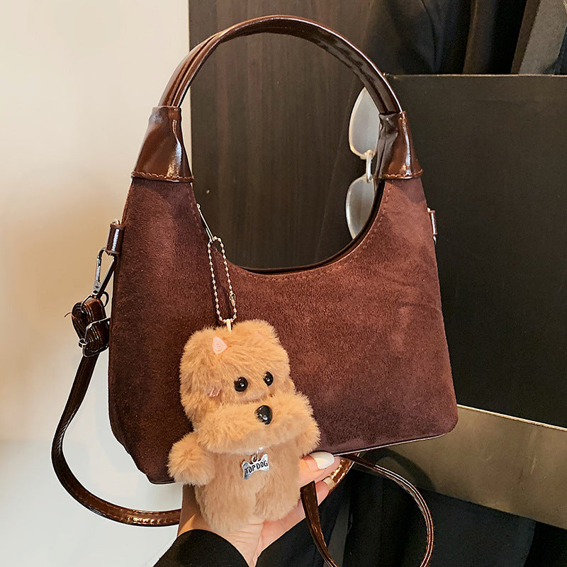Elegante Plüsch-Handtasche