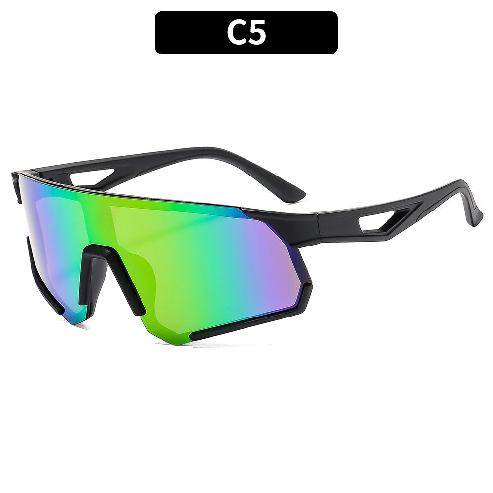 Futuristische Wraparound-Schild-Sonnenbrille