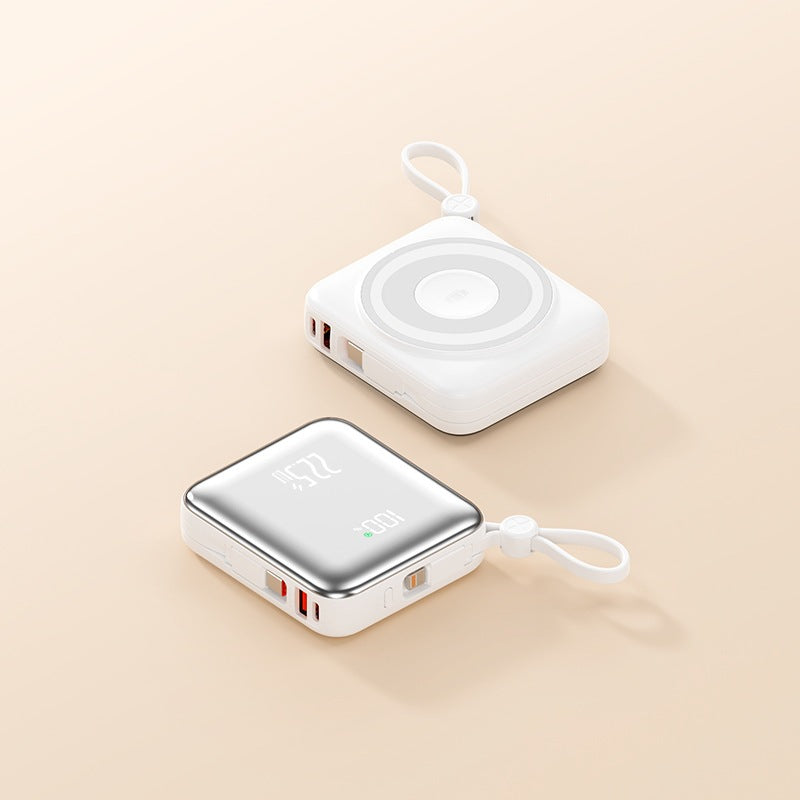 Tragbare Wireless Powerbank mit Smart-Ladefunktion und LCD-Anzeige Brehn