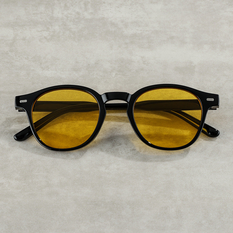 Vintage-inspirierte runde Rahmen-Sonnenbrille Brehn