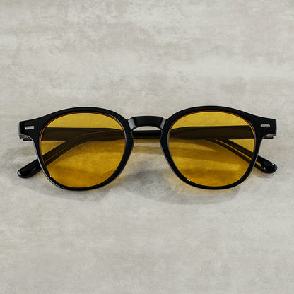 Vintage-inspirierte runde Rahmen-Sonnenbrille Brehn