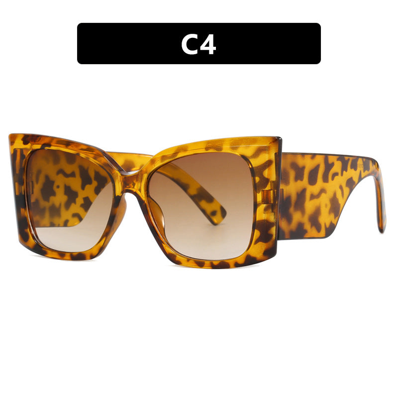 Damen oversized Sonnenbrille mit stylishem Katzenaugen-Rahmen Brehn