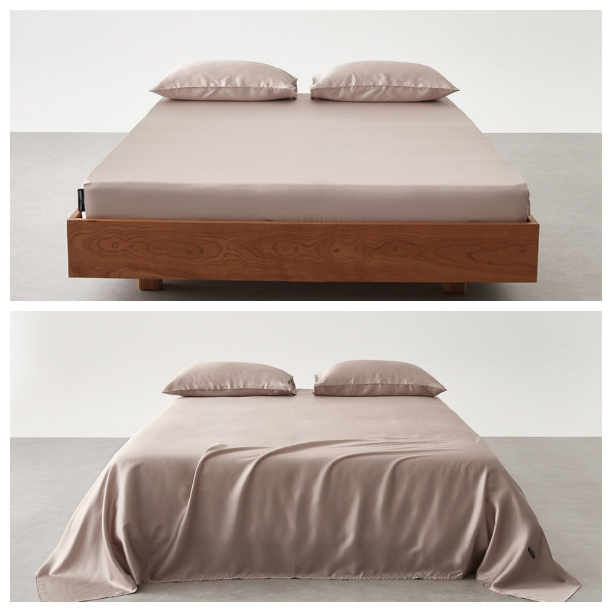 Premium Satin Bettlaken Set