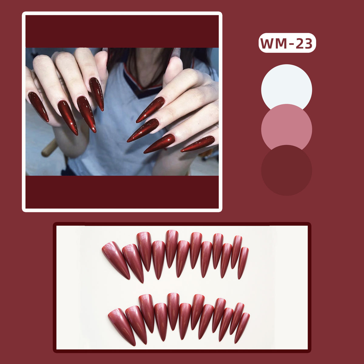 Stiletto Press-On Nail Kit Brehn