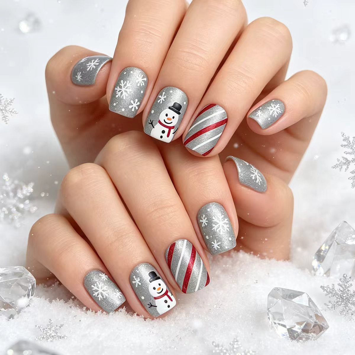 Festliche saisonale Nagelkunst Brehn