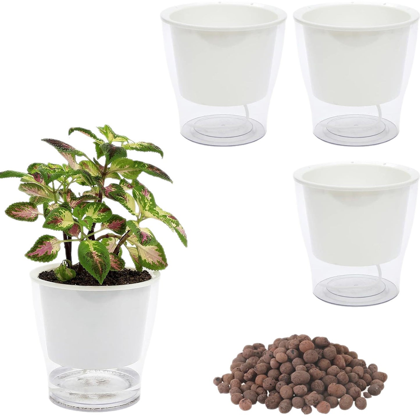 Selbstbewässernder Blumentopf-Set Brehn
