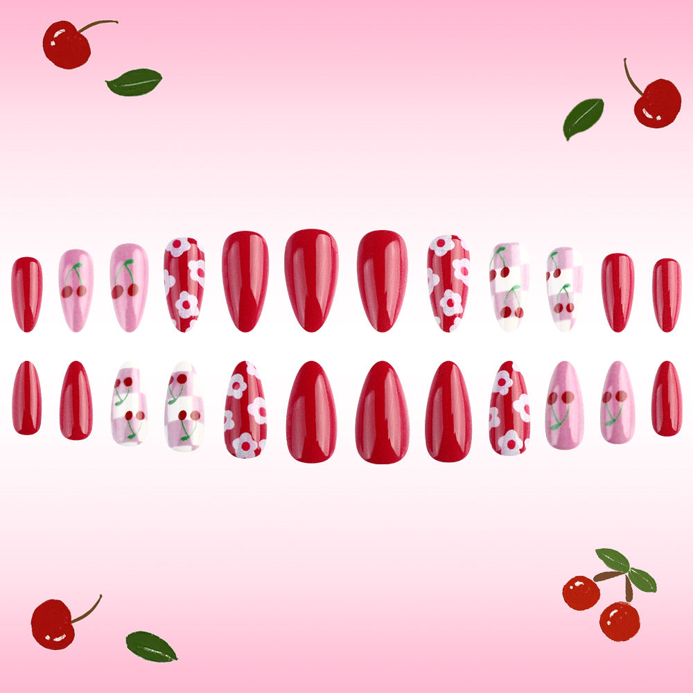 Künstlerisches Kirschblüten Nageldesign Brehn