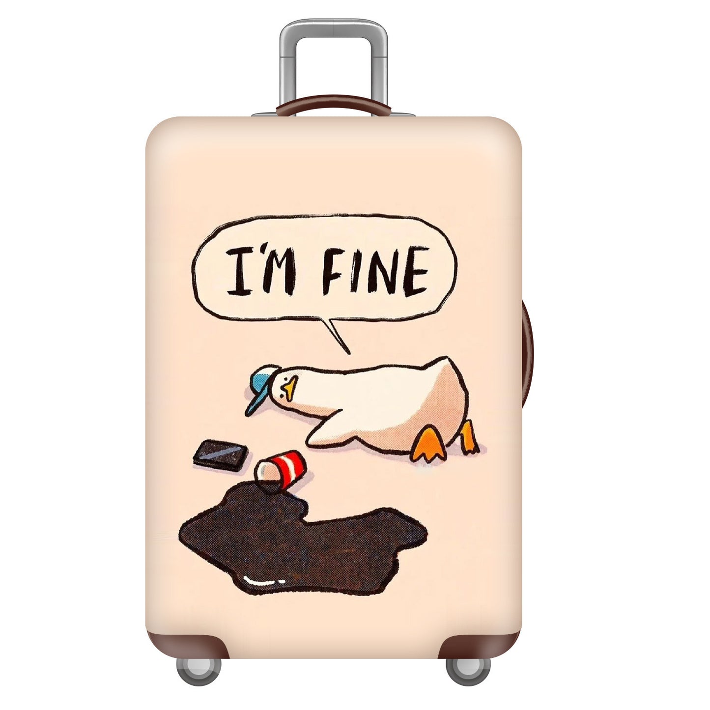 Damen Hartschalenreisekoffer mit kreativem Cartoon-Motiv Brehn