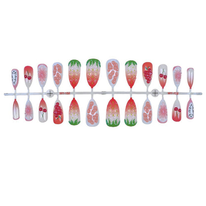 Frucht-Themen Press-On Nagelkunst Set Brehn