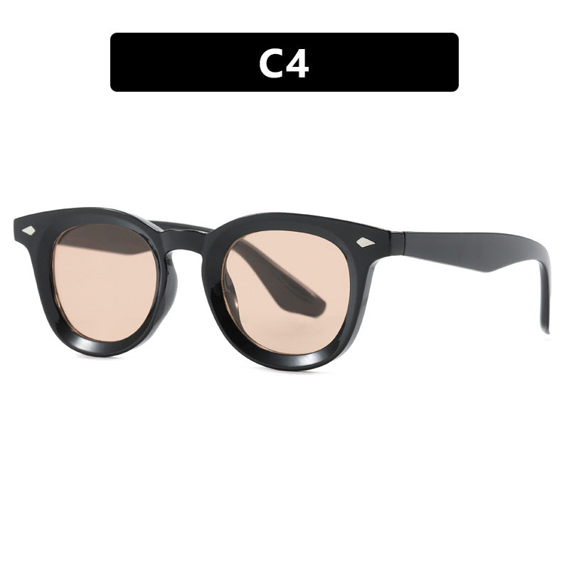 Damen modische Cat-Eye Sonnenbrille mit transparentem Rahmen Brehn