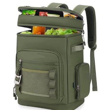 Isolierte Kühl-Rucksacktasche mit Mehreren Fächern und Ergonomischem Tragesystem Brehn