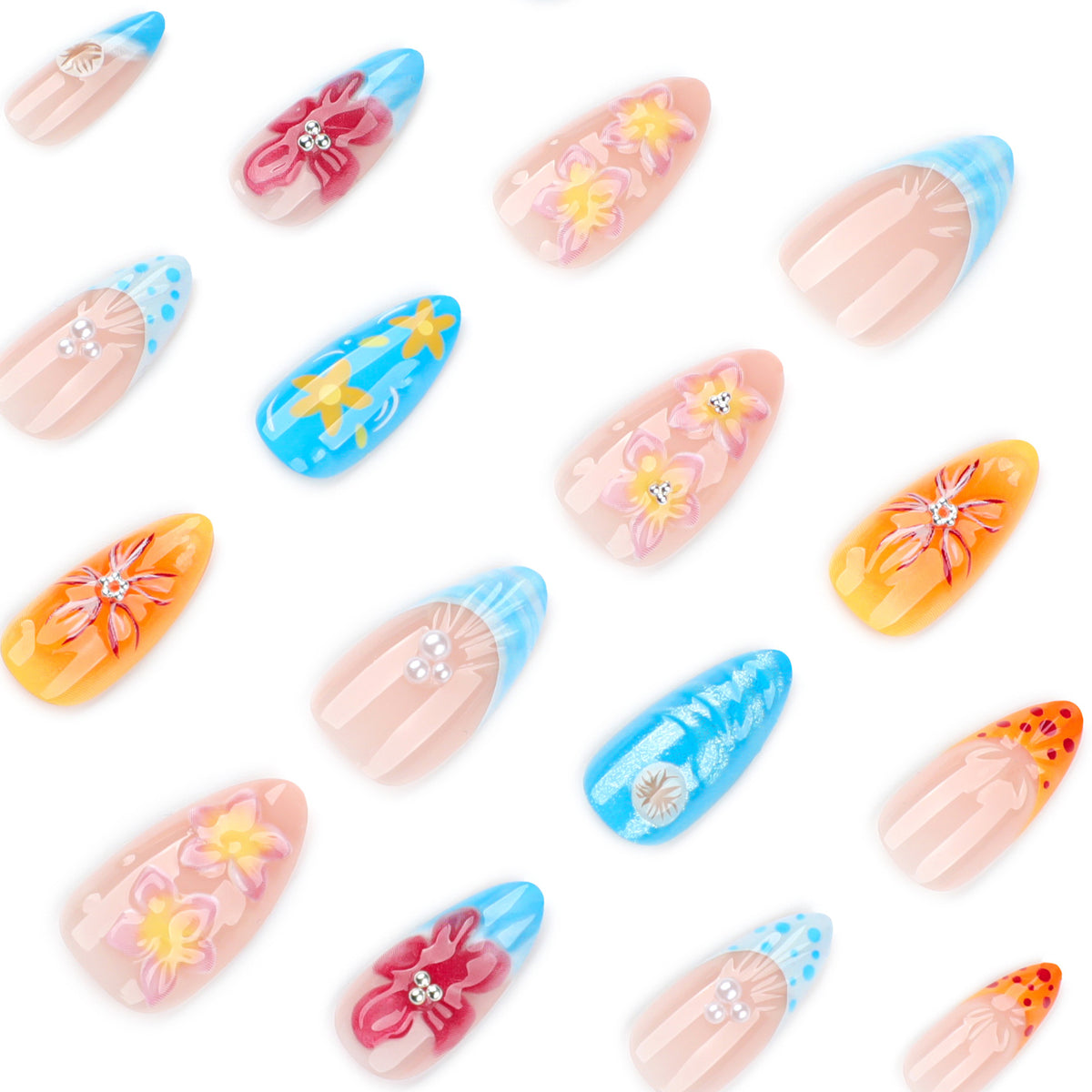 Künstliche Blumen-Nagelkunst Brehn