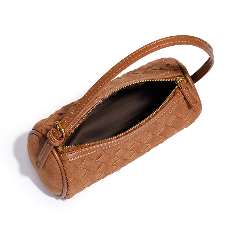Geflochtene Wildleder-Handtasche Brehn