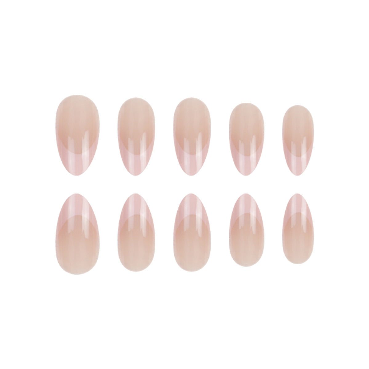 Elegante French Tip Press-On Nagelverlängerungen Brehn