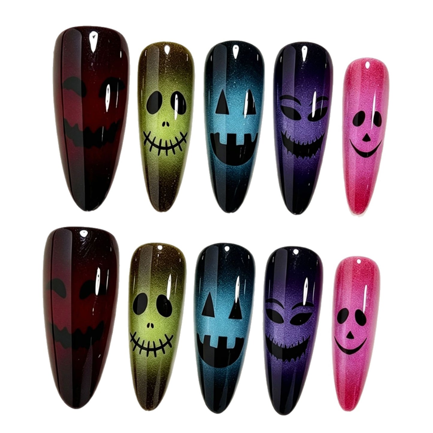 Halloween-Themen Glitter Nagelkunst Tipps Brehn