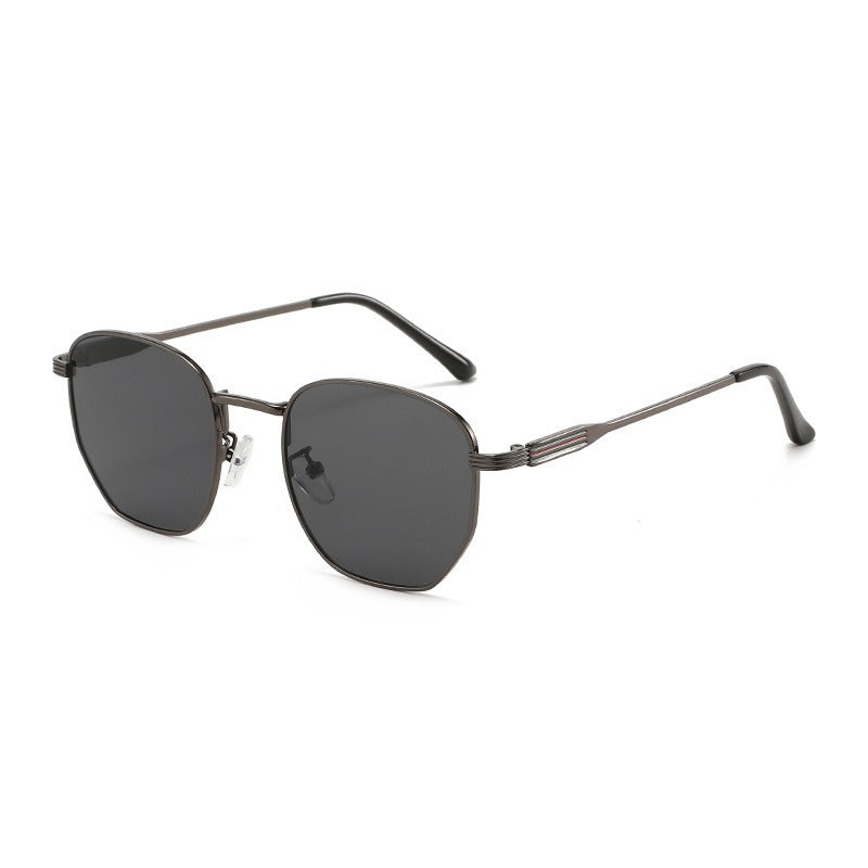 Herren Geometrische Quadratrahmen Sonnenbrille Brehn