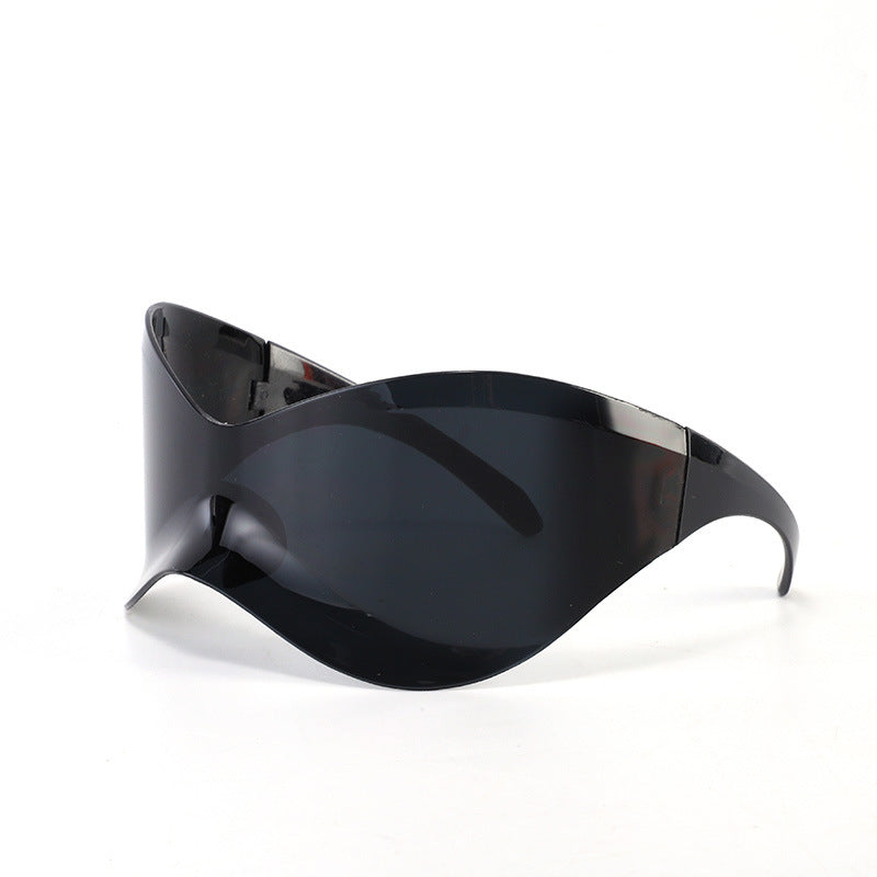 Damen futuristische Wellen-Sonnenbrille Brehn