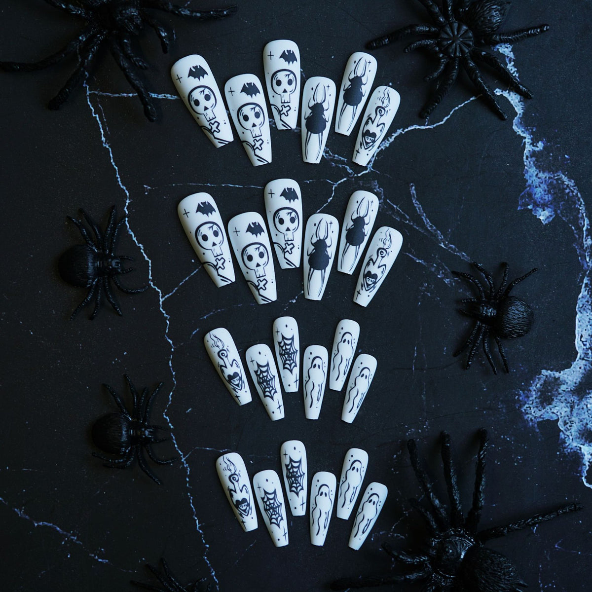 Halloween-Themen Press-On Nagelset Brehn