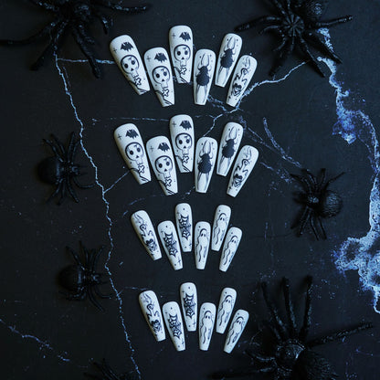 Halloween-Themen Press-On Nagelset Brehn